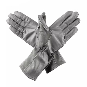 ถุงมือกันไฟ Nomex สำหรับนักบิน ทนความร้อน ป้องกันเปลวไฟ หนังแกะแท้ สำหรับงานยุทธวิธี การบิน และเจ็ท ขายส่ง - Product Image 1
