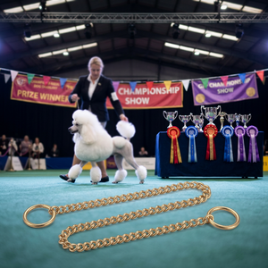 Collar de Cadena Corta Clásico de Cobre Sólido de Calidad Premium para Paseo de Perros, Exhibiciones Caninas, Venta al por Mayor, Cadena de Adiestramiento para Mascotas, Todas las Estaciones - Product Image 4