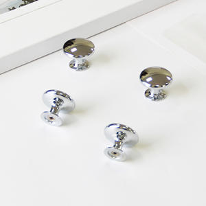 ODM Service Modern Zinc Alloy Round Cabinet <b>Knob</b> Polished Chrome <b>Furniture</b> <b>Handle</b> Hardware Products for Kitchen Bathroom - Product Image 1