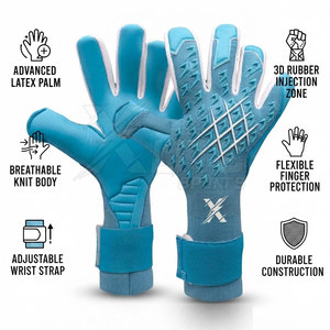 Gants de gardien de but professionnels en caoutchouc respirant antidérapant à doigts complets pour l'entraînement au football, les clubs et les matchs - Product Image 6
