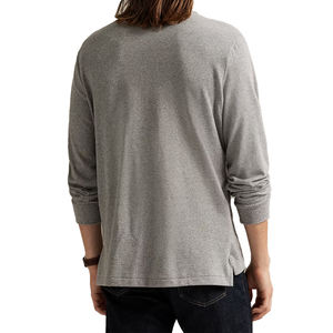 เสื้อโปโลชายแบบสั่งทำพิเศษ เนื้อผ้าระบายอากาศ แขนยาว คอและปลายแขนเสื้อถักแบบริบ คุณภาพพรีเมียม เหมาะสำหรับใส่ลำลอง - Product Image 2