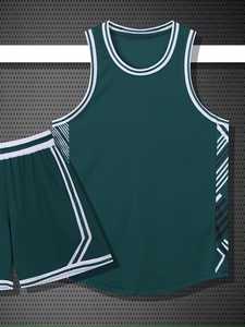 New Professional Adult Basketball Wear Set Custom Logo Number 100% Polyester Anti-Bacterial Summer Season <b>School</b> Club Teams - Product Image 6