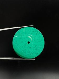 Natural Malachite Watch Dial : 31.50 mm Round One Sided Polished Watch <b>Face</b> - Product Image 6