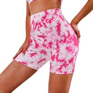 Pantalones cortos de Yoga sin costuras de secado rápido de cintura alta para mujer Honey Butt Fitness Shorts Sexy tamaño personalizado patrón sólido pantalones cortos de Yoga DE BOXEO - Product Image 1