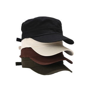 Casquette de sport en coton sergé solide pour homme, style Tucker à calotte plate, pour l'été, vente en gros, prix usine, en stock, tendance, protection solaire, extérieur - Product Image 6