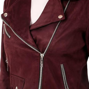 Chaquetas de Cuero para Mujer a Precio Económico, Nueva Colección en Venta Online, Chaquetas de Cuero de Color Sólido, Estilo Casual y Moderno - Product Image 4