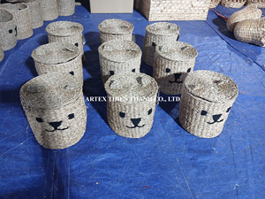 Cesta de Papel Tejida a Mano con Asas, Organizador de Almacenamiento, Cesta Decorativa para Niños, Guardería y Hogar, Venta al por Mayor de Fábrica - Product Image 6
