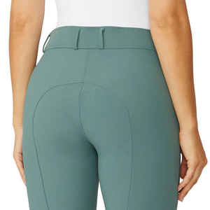 Pantalones de equitación para mujer, tipo Jodhpur y Breeches, con asiento completo de silicona y estampado, color verde, venta al por mayor de fábrica - Product Image 6