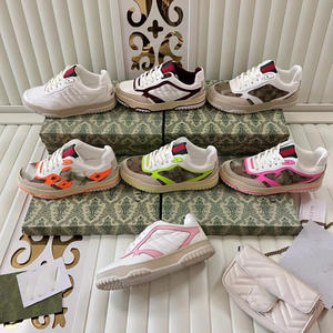 Zapatillas de Marca de Lujo para Mujer al por Mayor, Zapatos de Caminar de Diseñador de Lujo para Hombre, Zapatos Deportivos de Cuero Real Personalizados de Lujo - Product Image 1