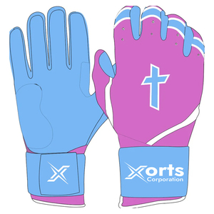 Unisex Professional Customized Logo Design Cabbretta Leather Batting Gloves Breathable Softball and Baseball Gloves - Product Image 5
