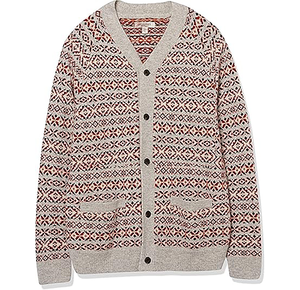 Suéter tipo cárdigan clásico de punto con botones para hombre - Product Image 5