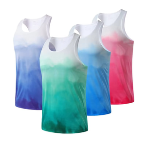 Débardeur sans manches pour homme en polyester de haute qualité, col rond, vêtements de sport décontractés, débardeur de fitness pour homme avec logo personnalisé - Product Image 5