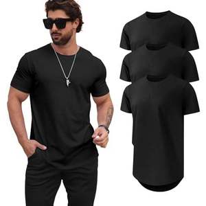 Camiseta de Manga Larga de Algodón Peinado de Color Sólido con Logotipo Personalizado de Alta Calidad, Ligera, Suave y Cómoda para la Vida Diaria y el Trabajo de los Hombres - Product Image 1
