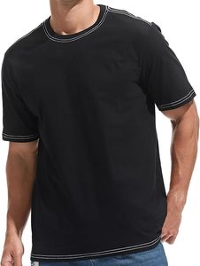 T-shirt Homme Col Rond Coupe Slim Épaisse – Coton Premium 100% Écologique Séchage Rapide Pré-rétréci - Product Image 1