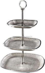 Mélange de plateaux de service à deux niveaux fabriqué en Inde Design unique Vaisselle de salle à manger de haute qualité supérieure personnalisée - Product Image 3