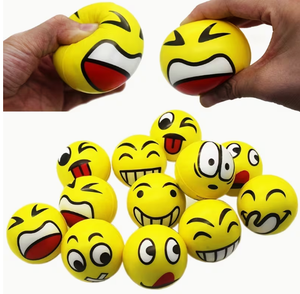 HAWK SPORTS INDUSTRIES Balle anti-stress jaune en PU, mignonne et portable, pour la relaxation musculaire et le soulagement corporel - Product Image 3
