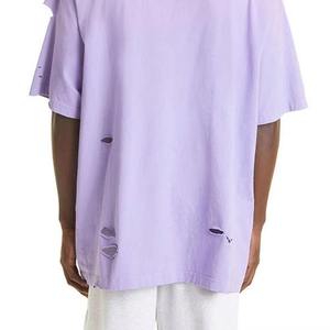 เสื้อยืดผู้ชายสีพาสเทลสุดยูนีค (เสื้อยืดโอเวอร์ไซส์ขาดๆ สไตล์สตรีทแวร์ สำหรับผู้ชายที่ชื่นชอบแฟชั่นชั้นสูง) - Product Image 4