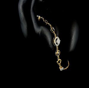 Pulsera Radiance con diamantes cultivados en laboratorio de corte redondo – Elegante joyería de diamantes con motivo de halo para mujer - Product Image 2