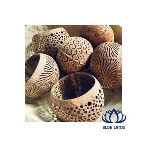 BEST SELLER Pot en noix de coco au design créatif |   Bac à fleurs naturel et durable pour patio - Product Image 1