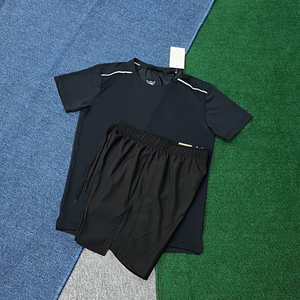 Summer Sports Men's Quick-Dry <b>T</b>-Shirt Sets and Short Sleeve, <b>Track</b> Training, Running, Fitness, Basketball, Marathon - Product Image 3