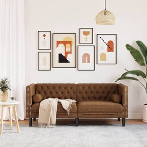 Sofá Chesterfield Marrón para Sala de Estar - Product Image 3