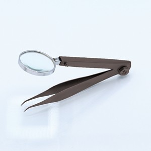 Manual Magnifying Tweezers Splinter Forceps 3.5 Inch Pointed Tip German Grade Stainless Steel Eyebrow Use Durable METAL MED - Product Image 5
