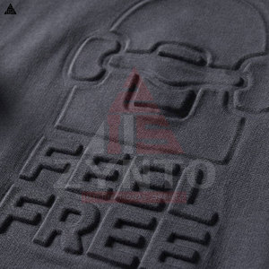 Sudaderas con Capucha Personalizadas con Estampado en Relieve para Hombre, Ropa Urbana Informal, Ajustables, Básicas, de Mezcla de Algodón, Diseño Personalizado - Product Image 3