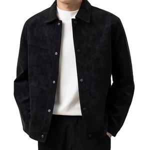 OEM Logo personnalisé Design hommes printemps et automne léger style mature veste courte lâche décontracté revers veste - Product Image 1