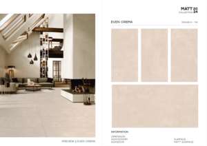 กระเบื้องพอร์ซเลนตกแต่งภายในหรูหรา ผิวด้าน ขนาด 60x120 ซม. 600x1200 มม. 24x48 นิ้ว สำหรับตกแต่งผนังและพื้นสไตล์โมเดิร์น - Product Image 4