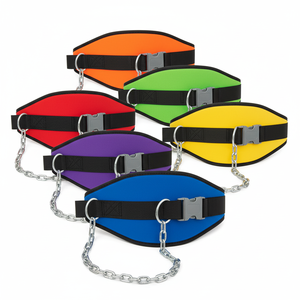 Cinturón de levantamiento de pesas de cuero camuflado OEM con cadena y soporte lumbar, cinturón de cuero genuino para ejercicios de flexiones, cinturón de entrenamiento. - Product Image 4