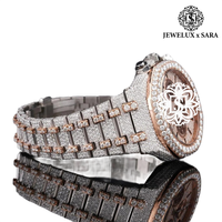 Montre de luxe personnalisée en moissanite et diamants, style hip-hop, pour cadeaux promotionnels, collections de marques et ventes au détail
