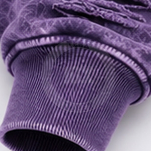 Hoodie délavé à l'acide le plus vendu, coupe ample en tissu mélangé coton, style streetwear, vêtement personnalisé - Product Image 6