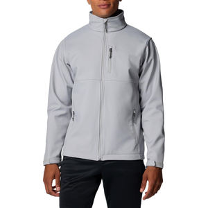 Chaqueta Softshell Moderna para Hombre, Material de Poliéster, Tejido Liso Teñido, Método de Tejido de Punto, Ajuste Cómodo - Product Image 1