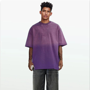 เสื้อยืดโอเวอร์ไซส์สไตล์วินเทจสำหรับผู้ชาย ล้างสีแบบแอซิดวอช ผ้าคอตตอนพรีเมียม ทรงหลวมสบายแบบทันสมัย - Product Image 2