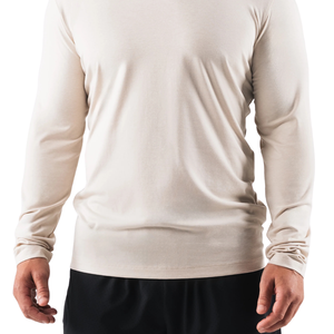 Camiseta de Manga Larga para Hombre, Color Crema, Cómoda, de Algodón Premium, Informal, Moderna, para Gimnasio, Ropa Deportiva Elegante, Venta al Por Mayor - Product Image 5
