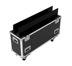 COULEUR NOIRE DE HAUTE QUALITÉ CUSTOM 65 pouces DUAL TV FLIGHT CASE FABRICATION DE L'INDE BOÎTE PARFAITE AVEC QUALITÉ D'EXPORTATION - Product Image 1