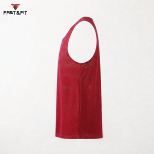 Factory Price Breathable <b>Men</b> <b>Sports</b> Mesh Sleeveless Mesh Singlets for Sale Transparent <b>Vest</b> - Product Image 6