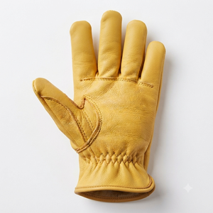Heavy Duty Goat Grain Leather Safety <b>Gloves</b> for Industrial Construction for Working Driving Personal Protective <b>Gloves</b> - Product Image 3