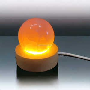 Lampe de nuit sphérique en agate et quartz rose, qualité supérieure, vente en gros, décoration de méditation Reiki, guérison naturelle - Product Image 3