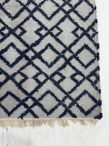 Handmade PET Yarn Wilton <b>Abstract</b> <b>Rug</b> Flat Weave Dirt Resistant Non-Slip Custom Size for Living Room Bedroom - Product Image 3
