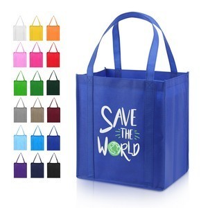 Sac de courses en tissu non tissé PP laminé, recyclable et réutilisable, motif lettres, taille moyenne, avec poignée supérieure, vente en gros à prix abordable - Product Image 3