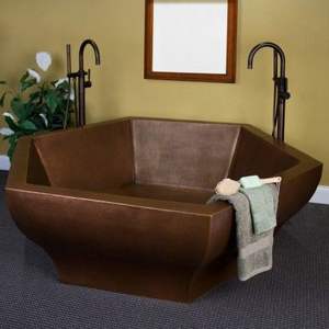 Modern Luxe Copper Bathtub Sleek Handmade Copper Soaking <b>Tub</b> Contemporary Freestanding Bathtub Minimalist Copper <b>Spa</b> Bathtub - Product Image 4