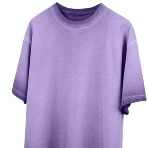 T-shirt unisexe à prix abordable, respirant, coupe ajustée, épais, délavé, à épaules tombantes, effet délavé à la pierre et à l'acide, vente en gros - Product Image 4