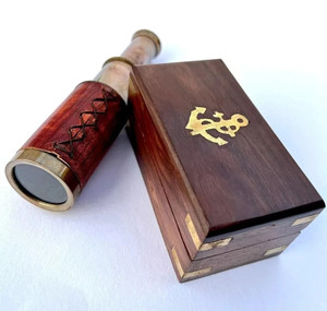 Telescopio Antiguo de Latón de 6 Pulgadas con Caja de Madera, Telescopio Náutico Vintage, Regalo Marino, Proveedor Mayorista OEM - Product Image 4