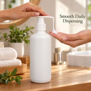 Flacon pompe pour lotion en HDPE de 300 ml pour soins de la peau |   Emballage cosmétique pour lotion, shampoing, gel douche, produits de soin personnel et de beauté - Product Image 2