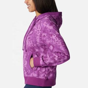 Sweat à capuche à sublimation de haute qualité 100% polyester Conception de logo personnalisé Personnaliser le sweat à capuche à sublimation pour les femmes - Product Image 2