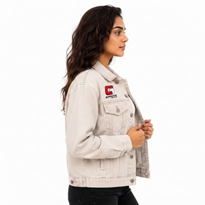 <b>Custom</b> Branding Manufacturer Solutions High Quality Women <b>Denim</b> <b>Jacket</b> Comfortable Everyday <b>Denim</b> Apparel with OEM Service - Product Image 6