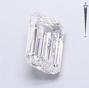 Diamante Cultivado en Laboratorio con Certificación IGI, Corte Esmeralda de 3.03 CT, Color E, Claridad VVS2, CVD LG 743520854, ROYAL GEMS para Joyería - Product Image 4