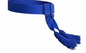 Ceinture de cérémonie bleu roi – Accessoire de tenue uniforme formelle pour événements et défilés - Product Image 2