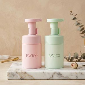 ขวดปั๊มโฟมล้างหน้าทรงกลม PET 100 มล. 150 มล. 200 มล. สีเขียว สีชมพู สำหรับโฟมล้างหน้า โรงงานเวียดนาม รับผลิตแบบ OEM ODM - Product Image 5